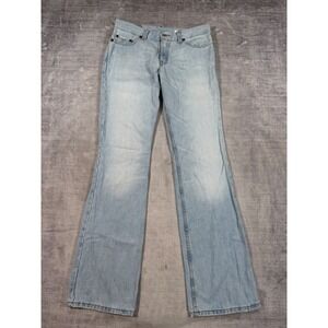 Levi's Jeans Women 5 JR L Blue 518 Superlow Bootcut Light Wash Y2K Made In USA